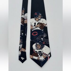 Vintage Team NFL Chicago bears Neck Tie Made in USA Football Player Graphic